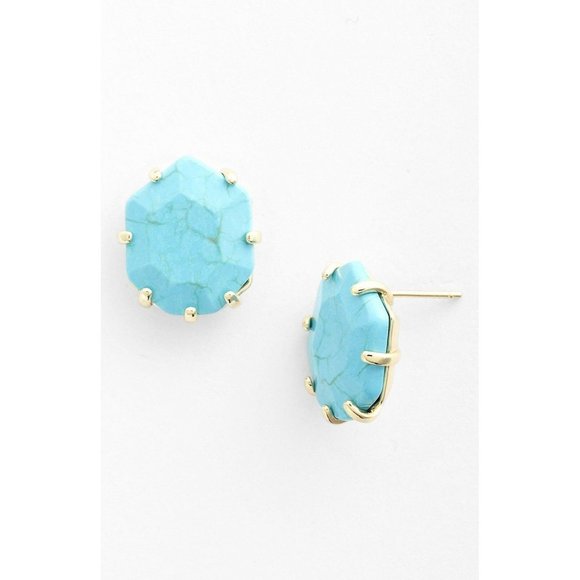 Kendra Scott Turquoise Blue Morgan Studs Earrings